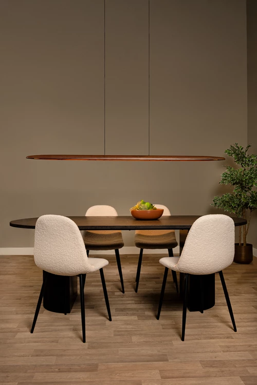 Lucide LANGHOLT - Pendelleuchten - LED Dim. - CCT - 1x28W 2200K/4000K - Helles Holz | Vibes - Atmosphäre 1